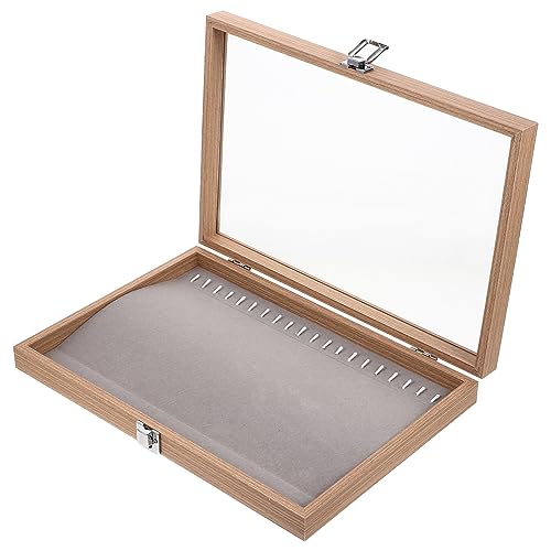 多仕切りジュエリーボックス 透明ガラス蓋 小物入れ 透明 蓋付き」の